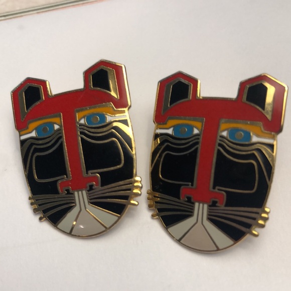 Tiger Laurel Burch Earrings - Picture 2 of 6